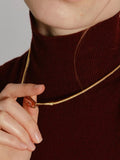 Fashionkova Golden Snake Chain Necklace