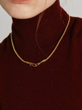 Fashionkova Golden Snake Chain Necklace