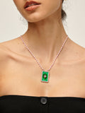 Fashionkova Boheme Green Bless Charm Necklace