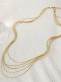 Fashionkova Stacking Golden Necklace
