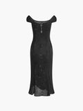 Fashionkova Cotton Keyhole Neckline Midi Dress