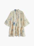 Fashionkova Oversized Sun Print Short Dress