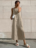 Fashionkova Minimalism Cotton Cami Long Dress