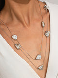 Fashionkova Double-Layer Irregular Stones Necklace