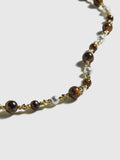 Fashionkova Tiger Eye Stone Choker Necklace