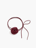 Fashionkova Rose Bud Knotted Choker Necklace