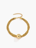 Fashionkova Multi-Chain Glossy Ball Choker