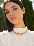 Fashionkova Multi-Chain Glossy Ball Choker