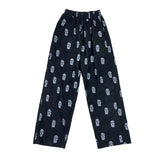 Fashionkova Balaclava Print Wide Leg Pants