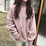 Fashionkova Basic High Neck Sweatshirt