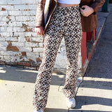 Fashionkova Brown Floral Pants