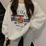 Fashionkova Bull Dogs Logo Graphic Sweatshirt