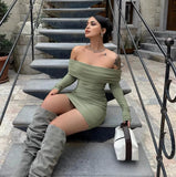 Fashionkova Caris Off Shoulder Mini Dress