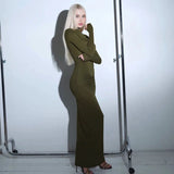 Fashionkova Clover Long Sleeve Maxi Dress