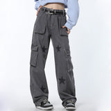 Fashionkova Downtown Girl Star Baggy Jeans