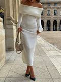 Fashionkova Ema Off Shoulder Maxi Dress