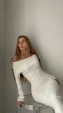 Fashionkova Ema Off Shoulder Maxi Dress
