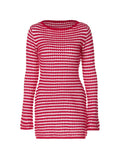 Fashionkova Evelynn Striped Knitted Dress