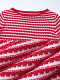 Fashionkova Evelynn Striped Knitted Dress