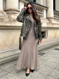 Fashionkova Fraida Knitt Maxi Dress