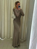 Fashionkova Fraida Knitt Maxi Dress