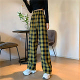 Fashionkova Grunge Aesthetic Plaid Pants