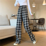 Fashionkova Grunge Aesthetic Plaid Pants