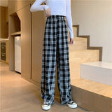 Fashionkova Grunge Aesthetic Plaid Pants