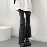 Fashionkova Heart Flare Jeans