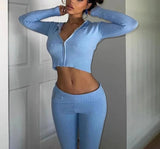 Fashionkova Ivorie Knitted Pants Set