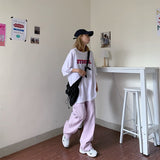 Fashionkova Lavender Skater Girl Wide Jeans
