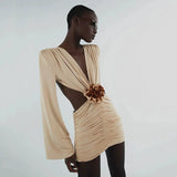 Fashionkova Leylanie Long Sleeve Mini Dress