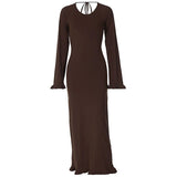 Fashionkova Melinda Backless Maxi Dress