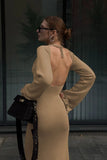 Fashionkova Melinda Backless Maxi Dress
