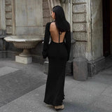 Fashionkova Melinda Backless Maxi Dress