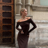 Fashionkova Fraidy Long Sleeve Maxi Dress