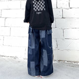 y2k outfits Autumn and Winter Ins Harajuku Japanese Retro Jeans Wide-Leg Pants Loose-Fit Pants for Women American Women