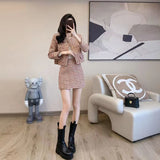 business casual outfits Suit Women's 2024 Autumn Fashion Temperament Dress Small Top Skirt Two-Piece Set