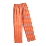 teacher outfit Summer New Striped Printed Casual Trousers Women's Retro High Waist All-Matching Straight Pants