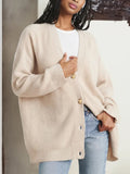 carhartt outfit Solid Color Cardigan Sweater Coat Women's Top 2024