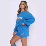 Fashionkova sweatshirt 2024 New Fashion Street Fashion Letters English Printed Sweater Sweatpants Sweater Suit Women