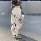 dti outfits Spring and Summer High Waist Sports Pants for Women 2024 New Loose Korean Style BF Lazy Casual Pants Small Ins Fashion