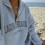 Fashionkova Yashika Letter Print Sweatshirt