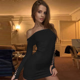 Fashionkova Damaris Off-Shoulder Backless Dress