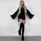 Fashionkova Livi Pleated Long Sleeve Dress
