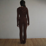 Fashionkova Ivorie Knitted Pants Set