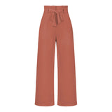 work outfits women Fashionable New Workplace Women's Suit Pants Casual All-Match Wide-Leg Trousers with Belt Temperament Commuter Pants Summer