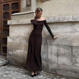 Fashionkova Fraidy Long Sleeve Maxi Dress