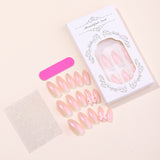 pink panther costume 2024 Korean Style Wear Nail Pure Handmade Pink Fresh Cute Bow Gradient Fairy Handmade Wear Nail