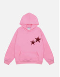 dandy hoodie American Star Print Men's and Women's Hooded Sweater Oversize Couple's Top with Hat Rope